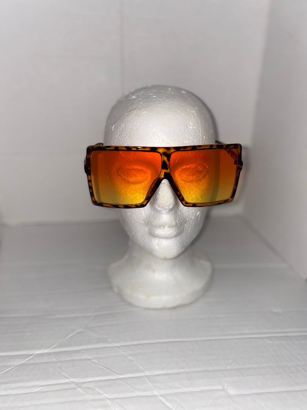 Orange Leopard Frame Sunglasses