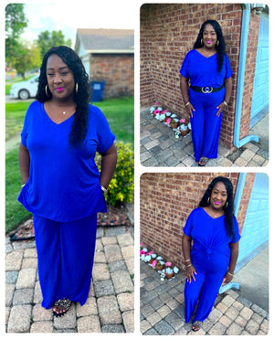 Bee’s Royal Blue Plus Size Matching Set