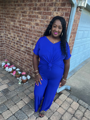 Bee’s Royal Blue Plus Size Matching Set