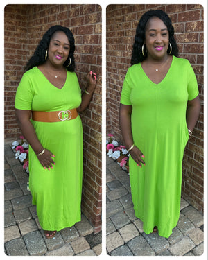 Bee’s Lime Green Maxi