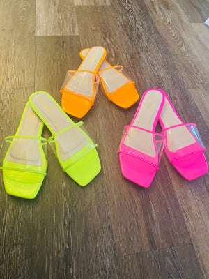 Neon Brights Slides - Lexi’s Plus Size Spot