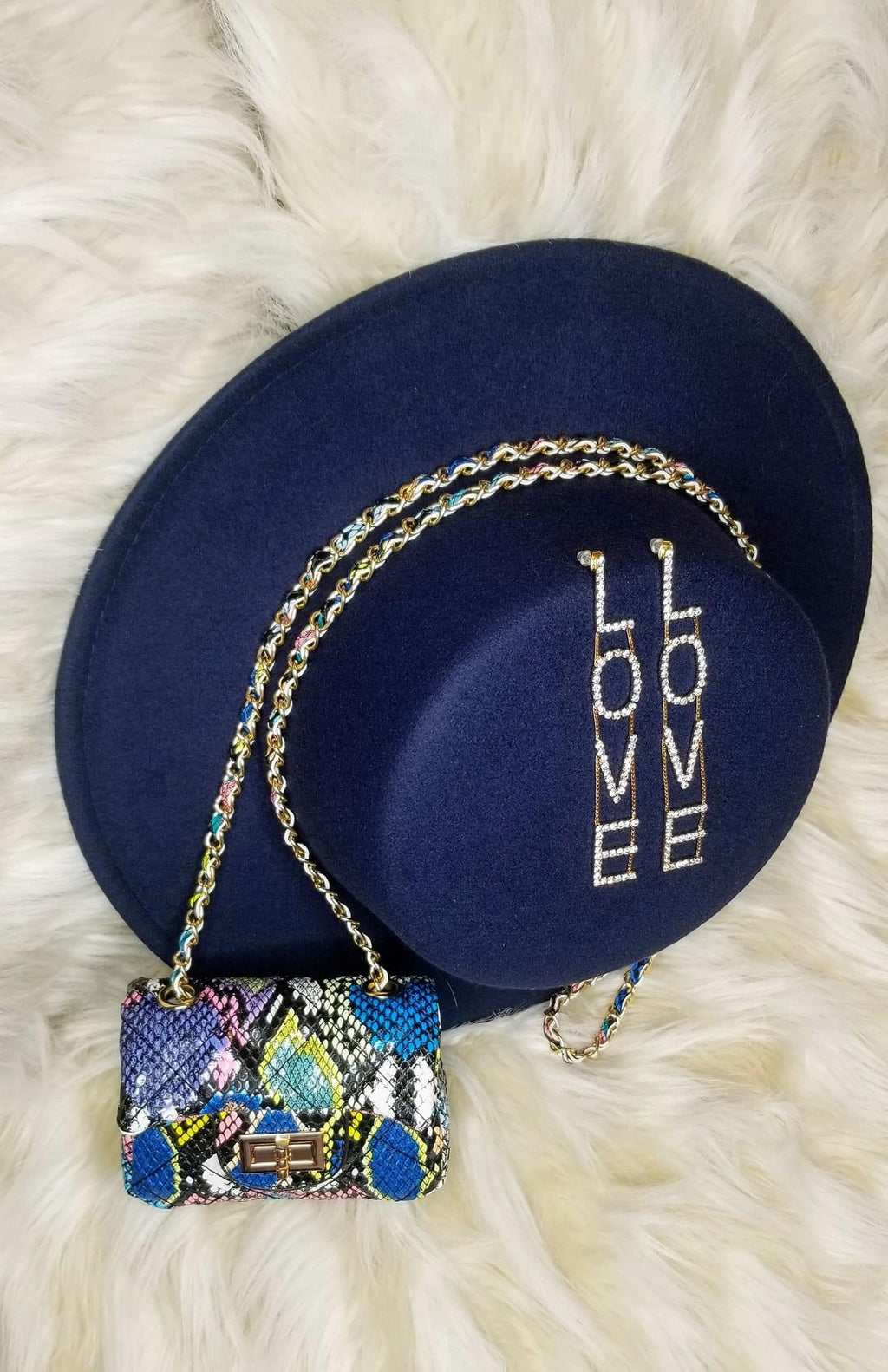 Blue and Green Mini Snakeskin Bags - Lexi’s Plus Size Spot
