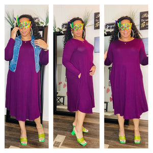 Plus Size Purple Dress - Lexi’s Plus Size Spot