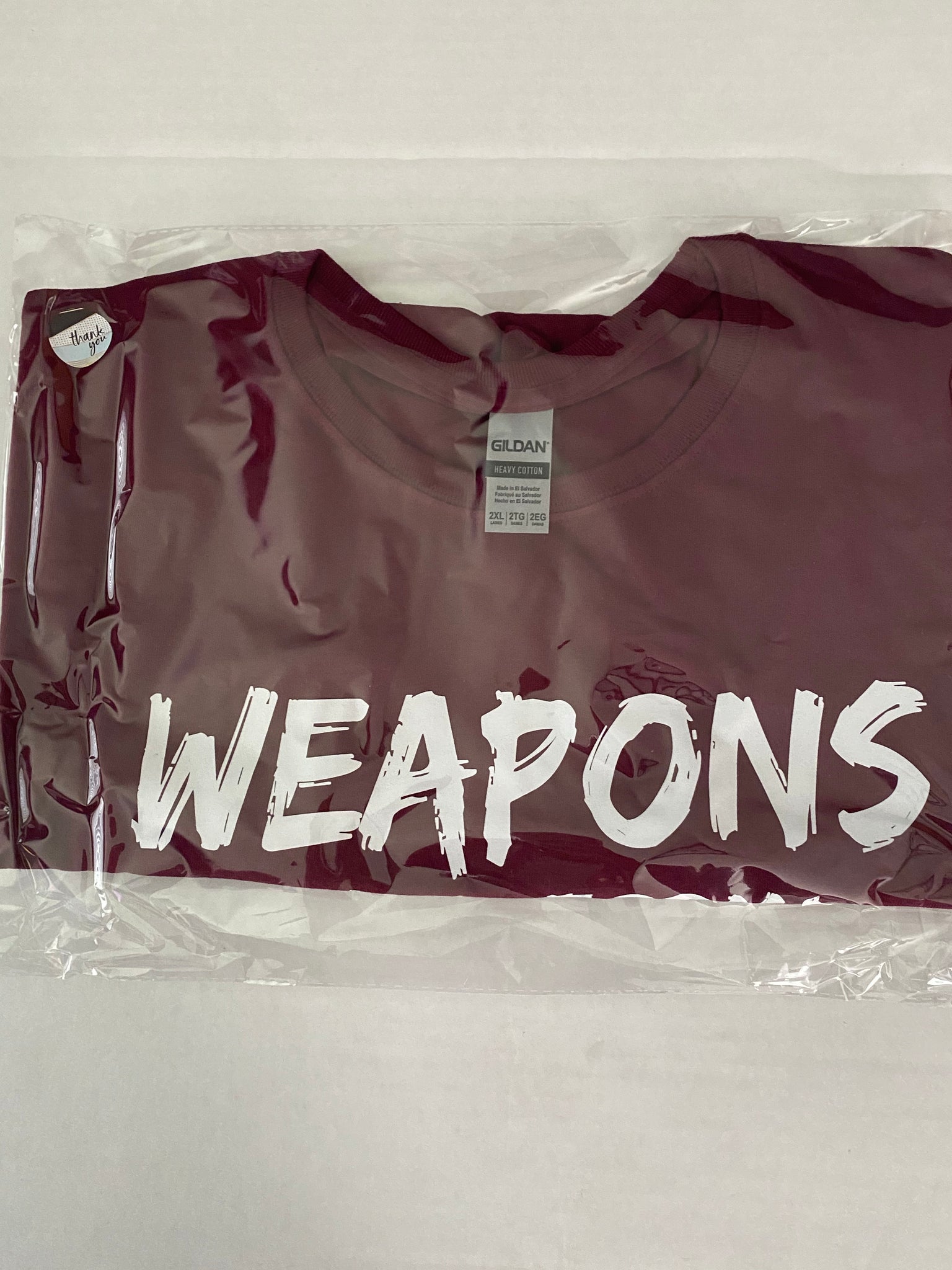 No Weapon T-shirt - Lexi’s Plus Size Spot